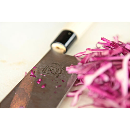 Asian Collection Nakiri Vegetable Knife, 7'', stamped, high carbon, German steel, double-edge blade