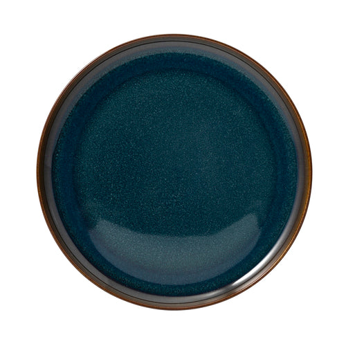 Salad Plate, 8-1/4'' dia., round, premium porcelain, blue, Crafted Denim