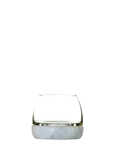 Hospitality Brands Polar Whisky Glass with Marble Base, 12 oz.