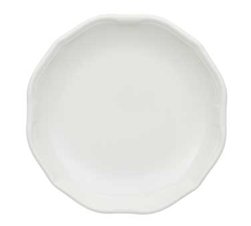 Plate, 6-1/4'', flat, dishwasher, microwave and salamander safe, premium porcelain, La Scala
