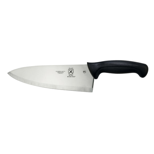 Millennia Wide Chef's Knife, 10'', stamped, high carbon, Japanese steel, black non-slip Santoprene