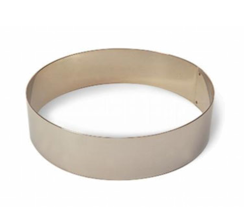 Ice Cream/Cake Ring, 6-1/4'' ID x 2-3/8''H, round, bottomless, stainless steel