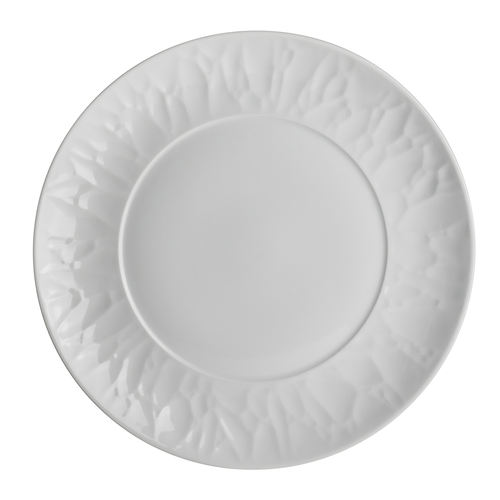 Plate, 10-5/8'' dia., round, porcelain, Rene Ozorio, Atelier