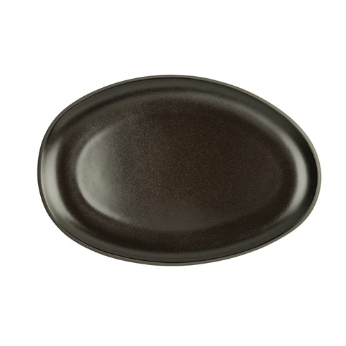 Platter, 11-1/4'' x 7-2/3'', oval/free form, flat, microwave and dishwasher safe