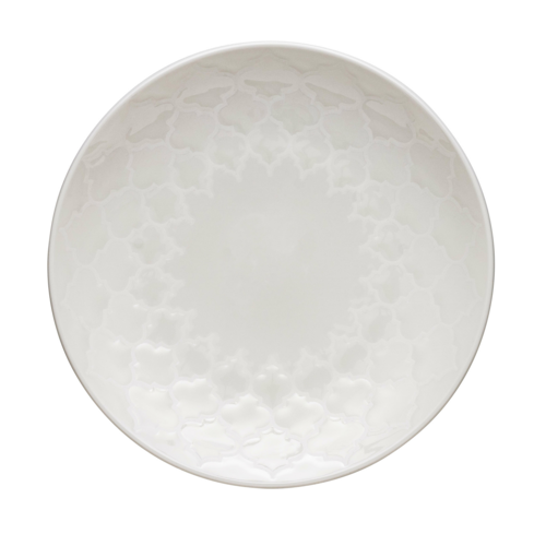 Plate, 7'' dia., white, Samira (H 7/8''; D 7'')