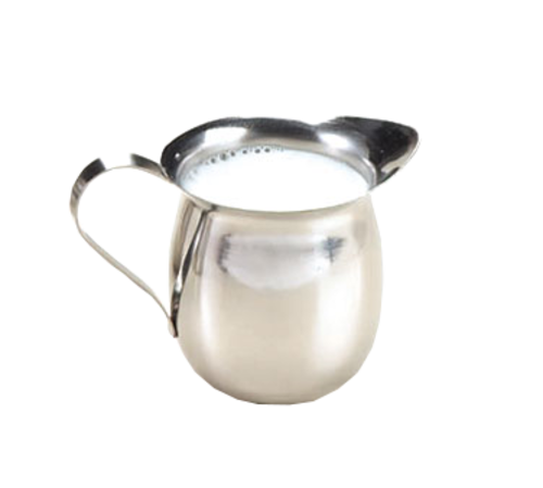 Bell Creamer, 12 oz., with handle, dishwasher safe, stainless steel, mirror finish