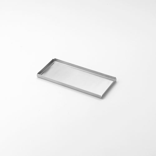 Serving Tray, 12''L x 8-1/4''W x 1/2''H, rectangular, stainless steel, satin finish
