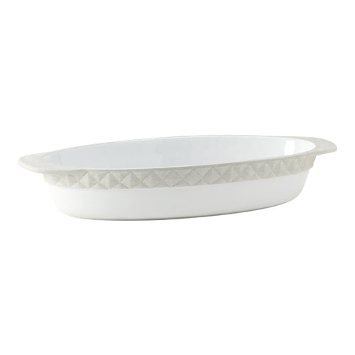 Casserole Dish, 3-1/2 qt., 17-3/4''L x 8-1/2''W x 3''H (15-3/4''L without handle), oval, without lid