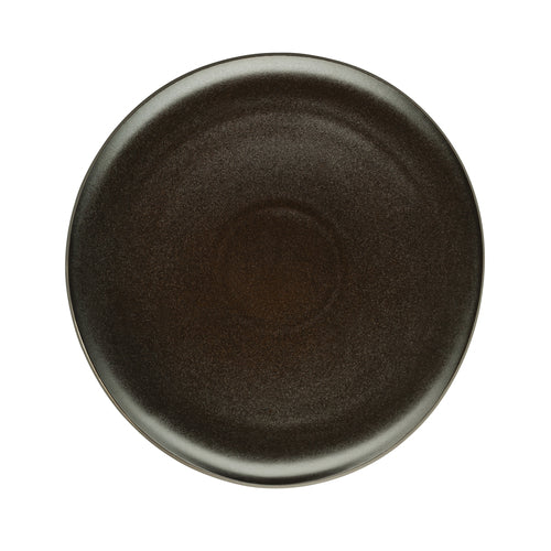 Plate, 12'' x 11-3/8'', round/free form, flat, microwave and dishwasher safe