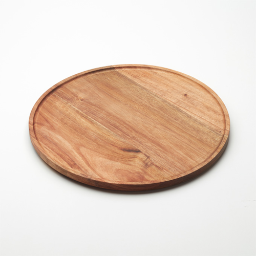Serving Board, 14'' dia. X 3/5''H, round, Acacia wood, Loft Collection