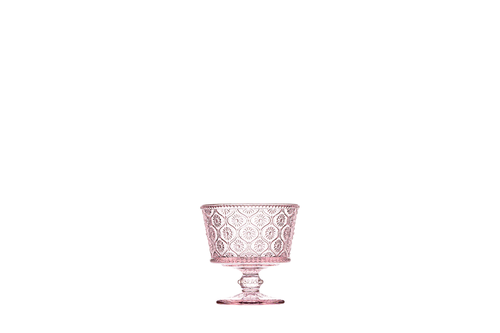 Hospitality Brands Cameo Dessert Glass, 8 oz., pink