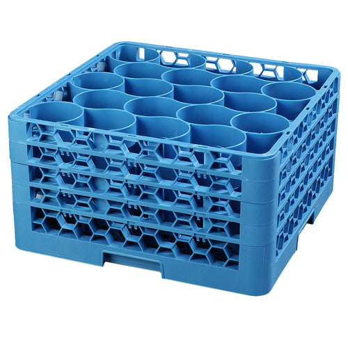 OptiClean NeWave Dishwasher Glass Rack  20-rounded compartments with (4) Sure-Lock extenders