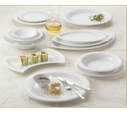 Soup/Salad Bowl, 28 oz., 7-7/8, coupe, Reflections Arch pattern, Aluma White body