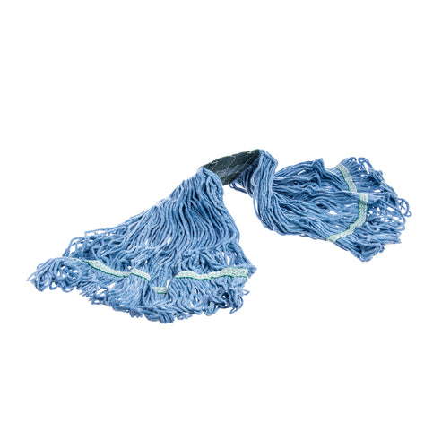 Flo-Pac Wet Mop Head, medium, 4 ply, looped-end, washable