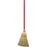 Flo-pac Lobby Corn Broom 40'' Tall 3-sew Synthetic Stitching