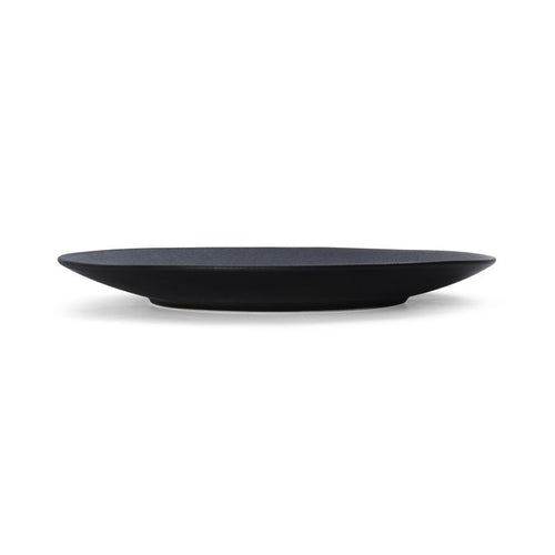 8-inch round black coupe plate, Winterfell