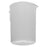 Bain Marie Container, 8 qt., round, molded-in handles, polyethylene, white, NSF