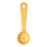Measure Miser Portion Spoon, 1 oz., perforated, short handle, flat bottom, resting notch, dry heat-resistant to 270 F, break-resistant, dishwasher safe, acetal, yellow, NSF, BPA free