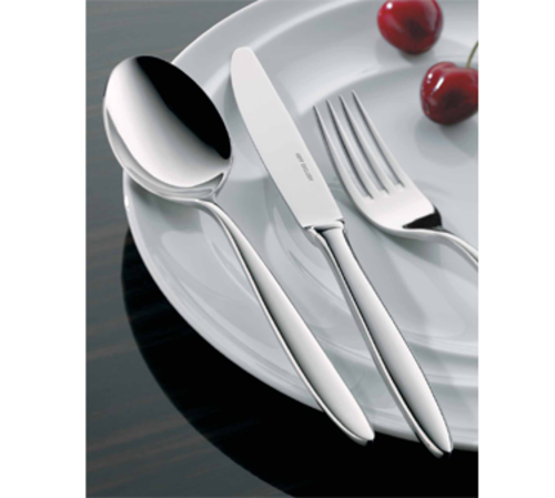 Soup Spoon, 7-1/16'', round bowl, 18/10 stainless steel, Aura by Hepp
