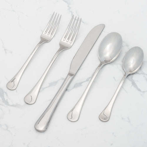 Luna Dinner Knife, 9-1/2'', serrated, 13/0 stainless steel, mirror finish