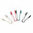 Serving Tongs, 12'', scallop, dishwasher safe, polycarbonate, red