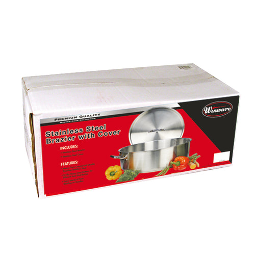 Premium Induction Brazier With Cover 25 Quart