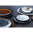 Plate 28, 11'' dia. x 1/2''H, round, fine stoneware, Roda Collection, slate