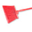 Sparta Duo-Sweep Angle Broom, 56''L handle, flagged polyester bristles, red