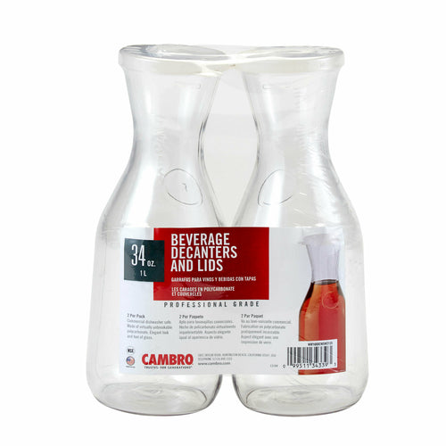 Camliter beverage Decanter 1 L 9-3/4''H