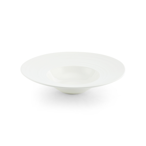 10-inch round white  wide rim soup bowl 7 ounce, Bespoke