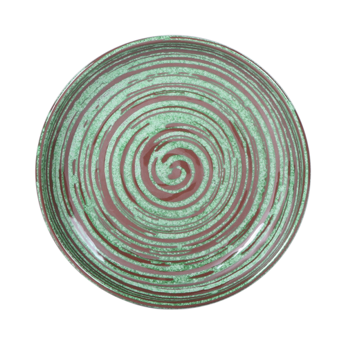 Round Coupe Plate, 9'' dia. x 1-1/2'' H, green, Stardust