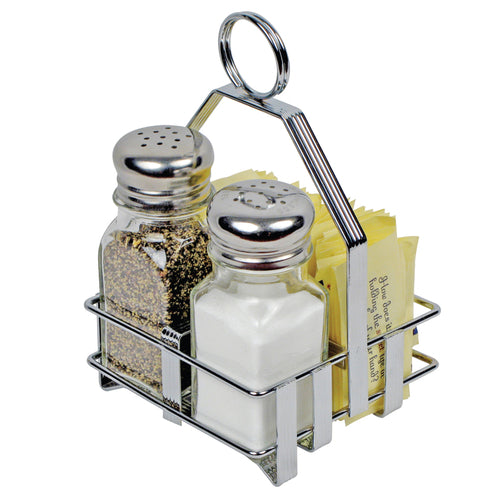 Salt & Pepper Shaker/ Sugar Packet Caddy Rack fits G-109