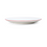 Bistro Plate, 10'' dia., round, coupe, vitrified porcelain, white with red band