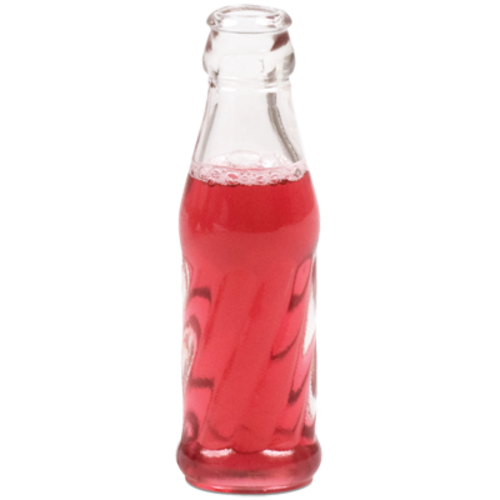 Comatec Bottle, 2 oz., 4-1/2''H, cola style, glass, transparent