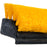 Flo-Pac Hi-Lo Floor Scrub, 10'' plastic block, squeegee, crimped bristles, split shape, without handle