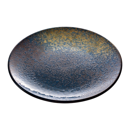 Plate, 9'' dia., round, flat, coupe, dishwasher, microwave & oven safe, stoneware, Playground, Sea