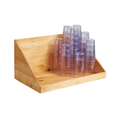 Madera Cup Stacking Rack 23-1/4''W x 14-1/2''H reclaimed wood