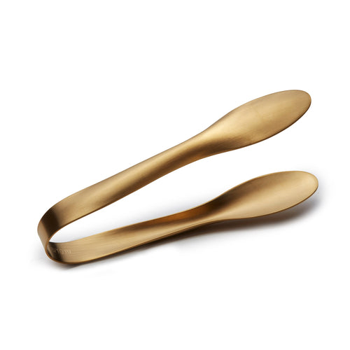 EZ Use Banquet Serving Tongs, 9-1/4'', hollow cool handle, 18/8 stainless steel, PVD coated, gold, matte finish