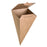Snack Cone, Top: 3.5'' x 3.5'', 7.5''H, closeable,