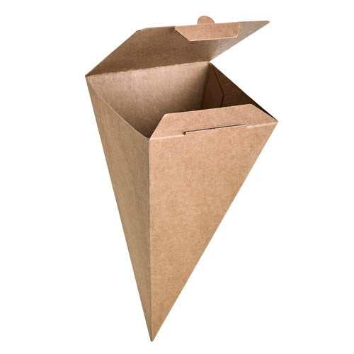 Snack Cone, Top: 3.5'' x 3.5'', 7.5''H, closeable,