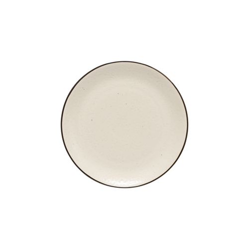 Salad/dessert plate, 8.5'' D x 1.1'' H, Round, Augusta, Natural-black