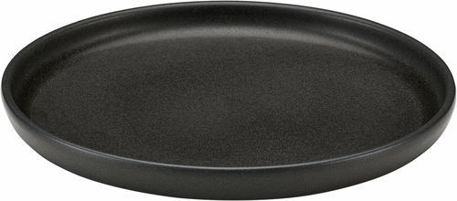 Plate, dinnerware, flat, black, 8.6''Dia, Elements by Playground