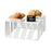Portland Riser, 12''W x 12''D x 6'', square, removable bread board top, wire, white, BPA Free