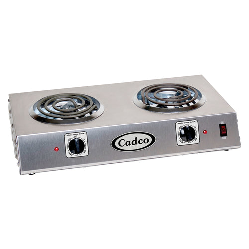 Portable Double Hot Plate, countertop, electric, 21-1/4'' W, side by side