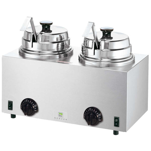 TWIN FS TOPPING WARMER WITH LADLES