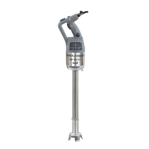 Commercial Power Mixer, hand held, 18'' stainless steel shaft, 100 liter processing capacity, variable speed 3,000 - 10,000 RPM, 1.1 HP, 120v/60/1-ph,