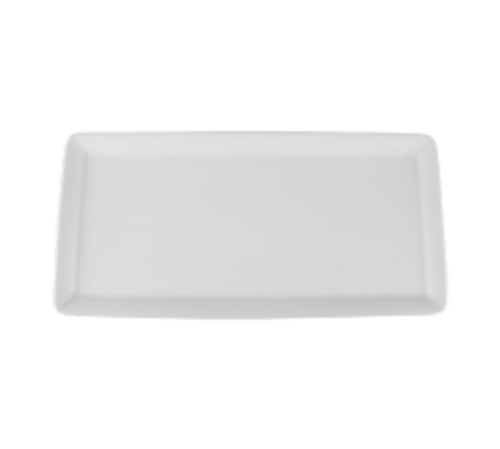 Serving Tray 10-1/2'' x 5'' rectangular bright white