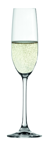 Champagne Glass, 7 oz., with stem, Platinum crystal glass, Salute, Spiegelau (H 9-3/4''; T 1-3/4''; B 2-3/4''; D 2-3/4'')