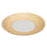 (AR1031) Presentation Plate, 1-1/4'' H, 12-1/4'' dia. round, flat, Ivory and real gold, Arborescence