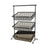 22.75'' x 11'' Rect. 3-Tier Tilted Pane Stand, 31.25'' tall
